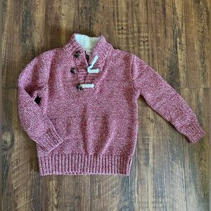 Cat & Jack Christmas Red White Sweater 5T